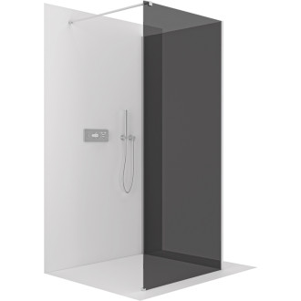 CERANO Sprchová zástěna Walk-in Onyx Corner L/P chrom, grafitové sklo 90x200