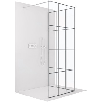 CERANO Sprchová zástěna Walk-in Onyx Corner L/P chrom, industriální sklo 100x200