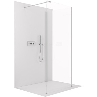 CERANO Sprchová zástěna Walk-in Onyx Corner L/P chrom, transparent sklo 90x200