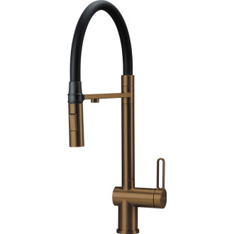 Deante Magnetic dřezová baterie s flex výtokem a připojení filtru, kartáč bronz BRM_C75M