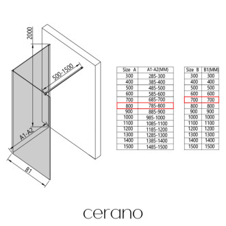 CERANO Sprchová zástěna Walk-in Onyx Corner Round L/P chrom, transparent sklo 150x200
