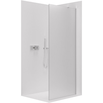 CERANO Sprchová zástěna Walk-in Onyx Y L/P chrom, mléčné sklo 80x200