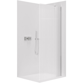 CERANO Sprchová zástěna Walk-in Onyx Y L/P chrom, rýhované sklo 120x200