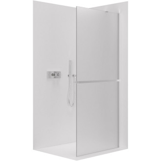 CERANO Sprchová zástěna Walk-in Onyx Y L/P +držák chrom, mléčné sklo 80x200