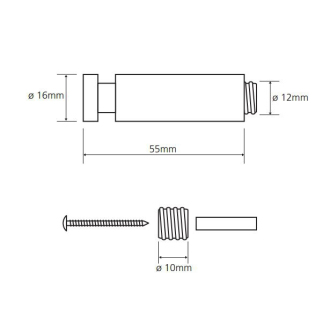 BEMETA OMEGA: Vešiačik 55 mm 104506082