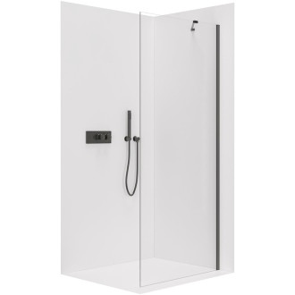 CERANO Sprchová zástěna Walk-in Onyx Round L/P kulatá chrom, transparent sklo 60x200