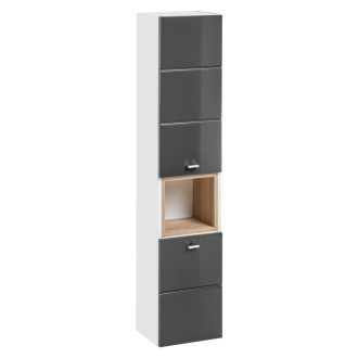 Comad FINKA GREY 800- 2D Vysoká skříňka 2 dvířka