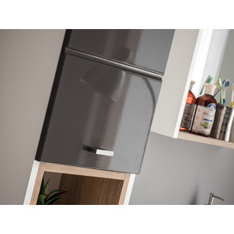 Comad FINKA GREY 800- 2D Vysoká skříňka 2 dvířka