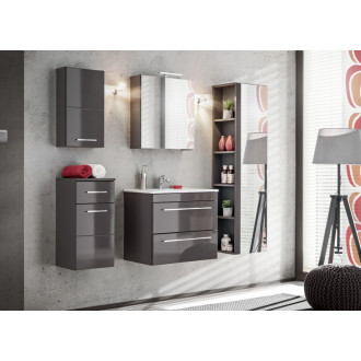 Comad TWIST GREY 802- 1DL Vysoká skříňka 1 dvířka