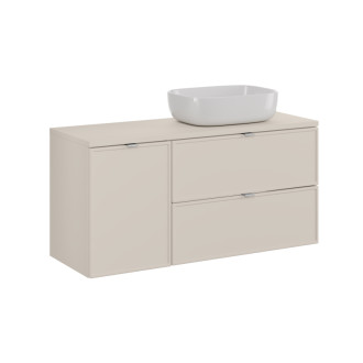 Comad SET-BC B CASHMERE 120CM UN SMILE 50 Nábytková sestava 120 cm, deska, umyvadlo Smile