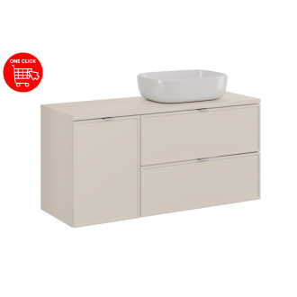 Comad SET-BC B CASHMERE 120CM UN SMILE 50 Nábytková sestava 120 cm, deska, umyvadlo Smile