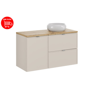 Comad SET-BC B ARTISAN 100CM UN WIKI WH Nábytková sestava 100 cm s deskou a umyvadlem Wiki