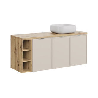 Comad SET-BC B ARTISAN 140CM UN NIKA WH Nábytková sestava 140 cm s deskou a umyvadlem
