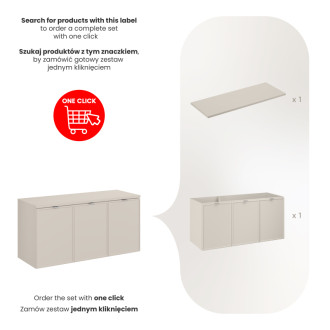Comad SET-BC B CASHMERE 120CM Nábytková sestava 120 cm s deskou