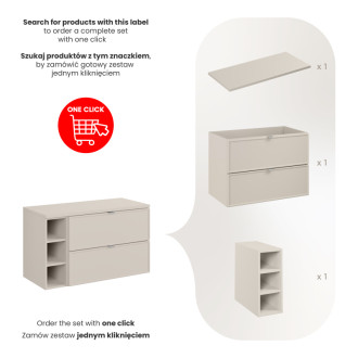Comad SET-BC B CASHMERE 100CM R Nábytková sestava 100 cm s deskou