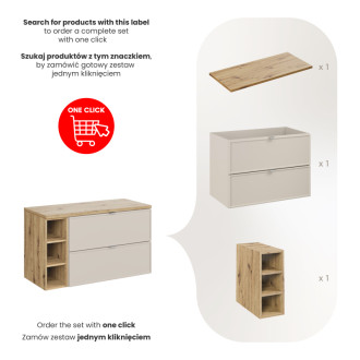 Comad SET-BC B ARTISAN 100CM R Nábytková sestava 100 cm s deskou