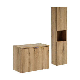 Comad SET-NOA B OAK 80CM D HC Nábytková sestava 80 cm s deskou a vysokou skříňkou