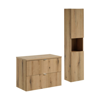 Comad SET-NOA B OAK 80CM S HC Nábytková sestava 80 cm s deskou a vysokou skříňkou