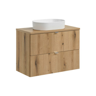 Comad SET-NOA B OAK 80CM S UN BEYOND 5 WH Nábytková sestava 80 cm s deskou a umyvadlem