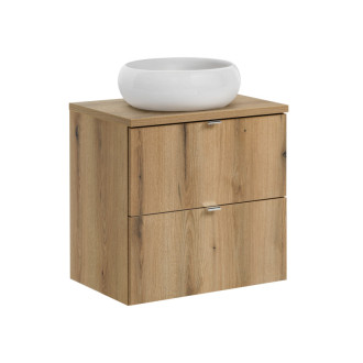 Comad SET-NOA B OAK 60CM S UN WIKI SW Nábytková sestava 60 cm s deskou a umyvadlem Wiki