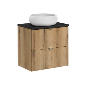 Comad SET-NOA B BLACK 60CM S UN WIKI SW Nábytková sestava 60 cm s deskou a umyvadlem Wiki
