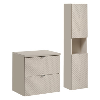 Comad SET-VIC B CASHMERE 60CM S HC Nábytková sestava 60 cm s deskou a vysokou skříňkou