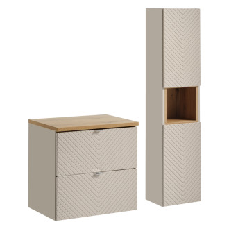 Comad SET-VIC B OAK 60CM S HC Nábytková sestava 60 cm s deskou a vysokou skříňkou