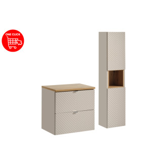 Comad SET-VIC B OAK 60CM S HC Nábytková zostava 60 cm s doskou a vysokou skrinkou