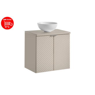 Comad SET-VIC B CASHMERE 60CM D UN DOMI MW Nábytková sestava 60 cm s deskou a umyvadlem