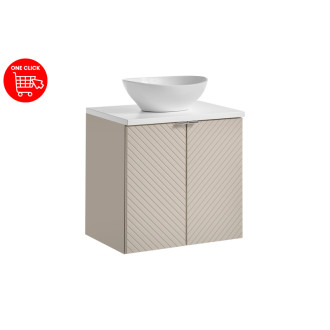 Comad SET-VIC B WHITE 60CM D UN LOLA GW Nábytková sestava 60 cm s deskou a umyvadlem Lola