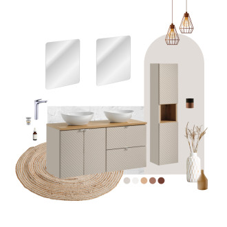 Comad SET-VIC B CASHMERE 60CM D UN DOMI MW HC Nábytková sestava 60 cm s umyvadlem Domi