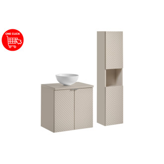 Comad SET-VIC B CASHMERE 60CM D UN DOMI MW HC Nábytková sestava 60 cm s umyvadlem Domi