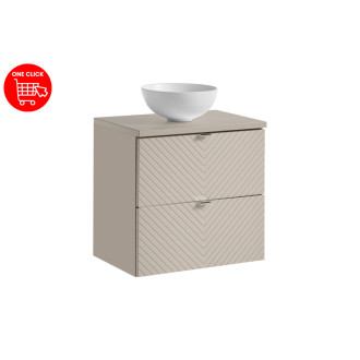 Comad SET-VIC B CASHMERE 60CM S UN DOMI MW Nábytková sestava 60 cm s deskou a umyvadlem