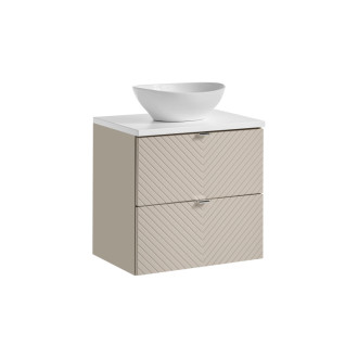 Comad SET-VIC B WHITE 60CM S UN LOLA GW Nábytková sestava 60 cm s deskou a umyvadlem Lola