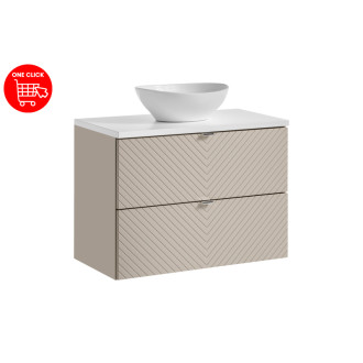 Comad SET-VIC B WHITE 80CM S UN LOLA GW Nábytková sestava 80 cm s deskou a umyvadlem Lola