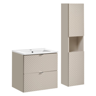 Comad SET-VIC 60CM S DANCE HC Nábytková sestava 60 cm s umyvadlem a vysokou skříňkou