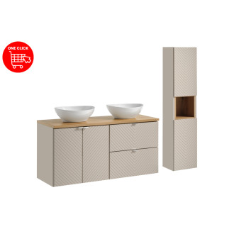 Comad SET-VIC B OAK 120CM D/S UN LOLA GW HC Nábytková sestava 120 cm