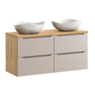 Comad SET-OCB B 120CM (2X60) S UN CLOUD Nábytková sestava 120 cm s deskou a 2 umyvadly