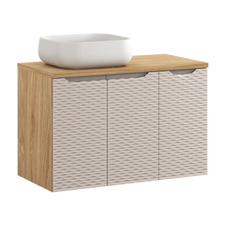 Comad SET-OCB B 90CM D UN NIKA WH Nábytková sestava 90 cm s deskou a umyvadlem Nika