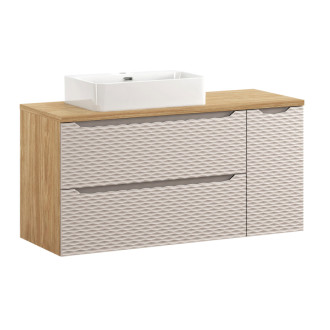 Comad SET-OCB B 120CM S UN TRUST WH LC Nábytková sestava 120 cm s deskou a umyvadlem Trust
