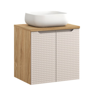 Comad SET-LXB B 60CM D UN NIKA WH Nábytková sestava 60 cm s deskou a umyvadlem Nika