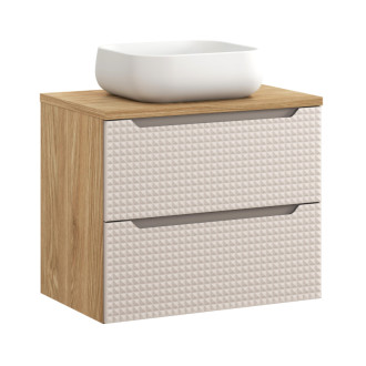 Comad SET-LXB B 70CM S UN NIKA WH Nábytková sestava 70 cm s deskou a umyvadlem Nika