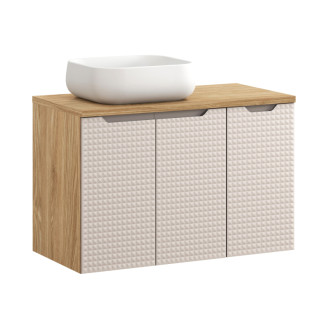 Comad SET-LXB B 90CM D UN NIKA WH Nábytková sestava 90 cm s deskou a umyvadlem Nika