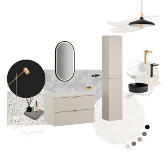 Comad SET-DC 60CM UM LAVA WH Nábytková sestava 60 cm s nábytkovým umyvadlem Lava