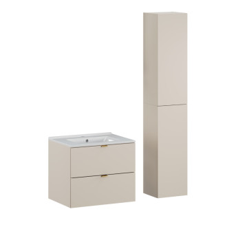 Comad SET-DC 60CM UM LAVA WH HC Nábytková sestava 60 cm s umyvadlem a vysokou skříňkou