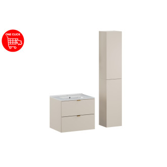 Comad SET-DC 60CM UM LAVA WH HC Nábytková sestava 60 cm s umyvadlem a vysokou skříňkou