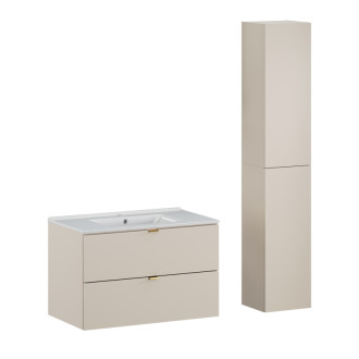 Comad SET-DC 80CM UM LAVA WH HC Nábytková sestava 80 cm s umyvadlem  a vysokou skříňkou