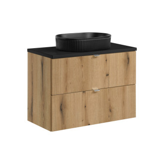 Comad SET-NOA B BLACK 80CM S UN BEYOND 5 BM Nábytková sestava 80 cm s deskou a umyvadlem