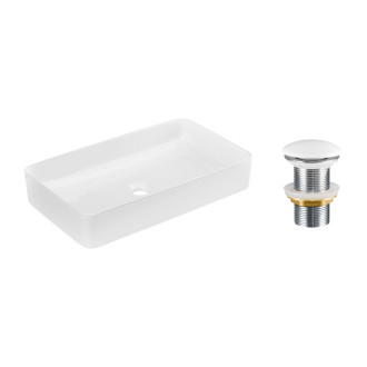 Comad SET-SLIM 60 WHITE DP T201-3 Umyvadlová sada se zátkou Click-Clack