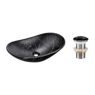 Comad SET-LENA MB T201M-B2-3 Umyvadlová sada se zátkou Click-Clack